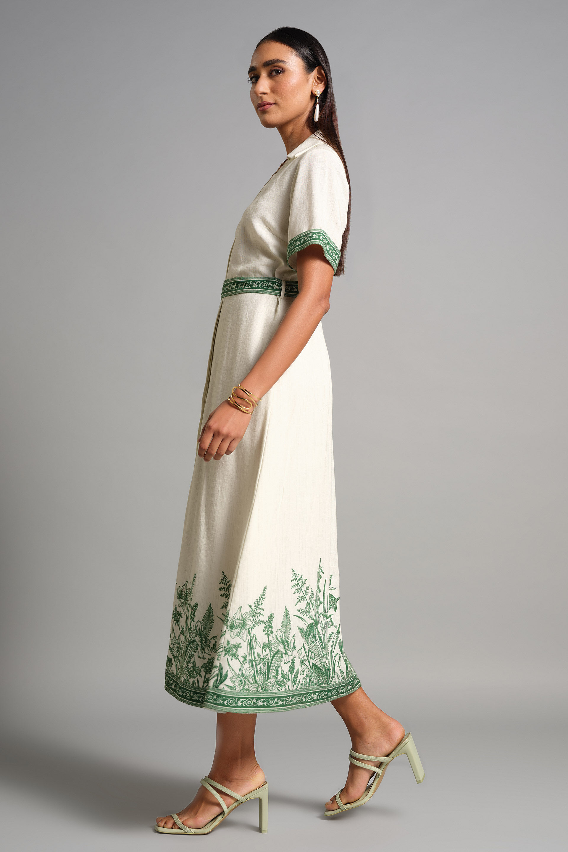 Roselyne Dress, Cream, image 4